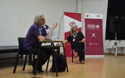 Fontán y Peirano coordinaron un taller sobre la escritura literaria y de cine